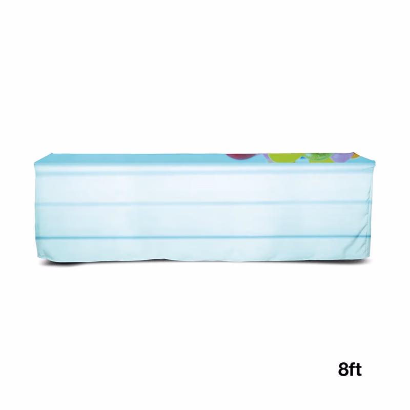 Custom DisplaySplash 8' Fitted Table Cover