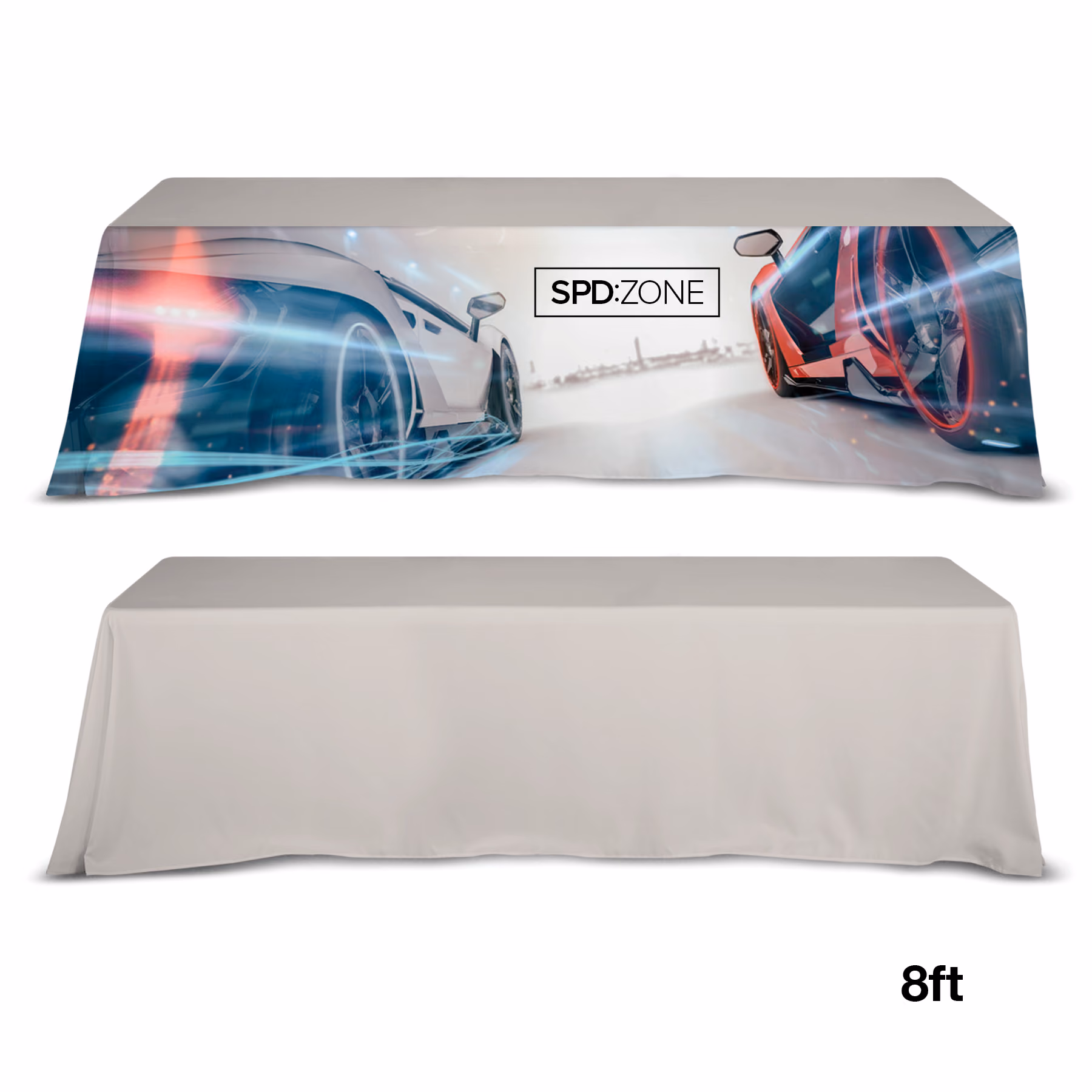 Custom DisplaySplash 8' Table Throw