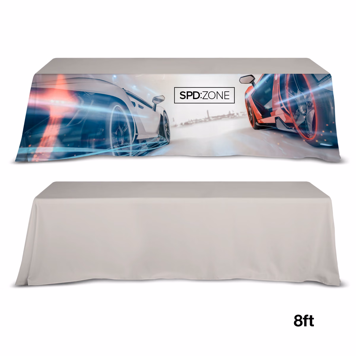 Custom DisplaySplash 8' Table Throw
