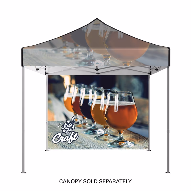 Custom DisplaySplash Single-Sided Full Tent Wall