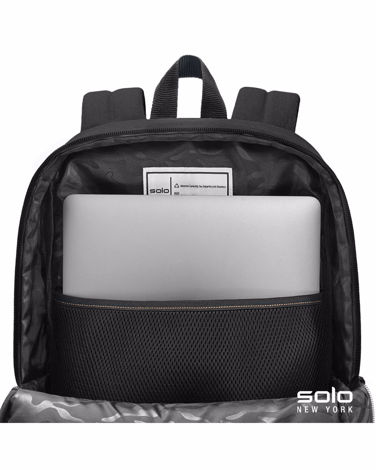 Custom Solo New York Re:fresh Backpack - Black - angle