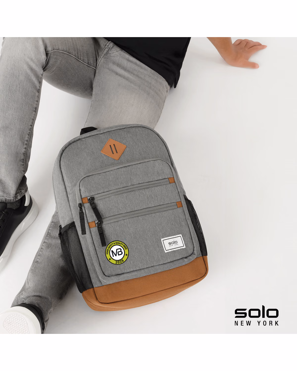 Custom Solo New York Re:fresh Backpack - Grey - side