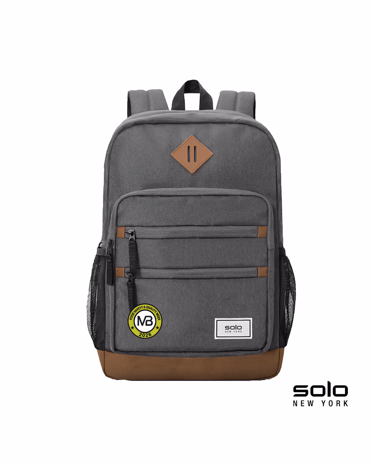 Custom Solo New York Re:fresh Backpack - Grey - front