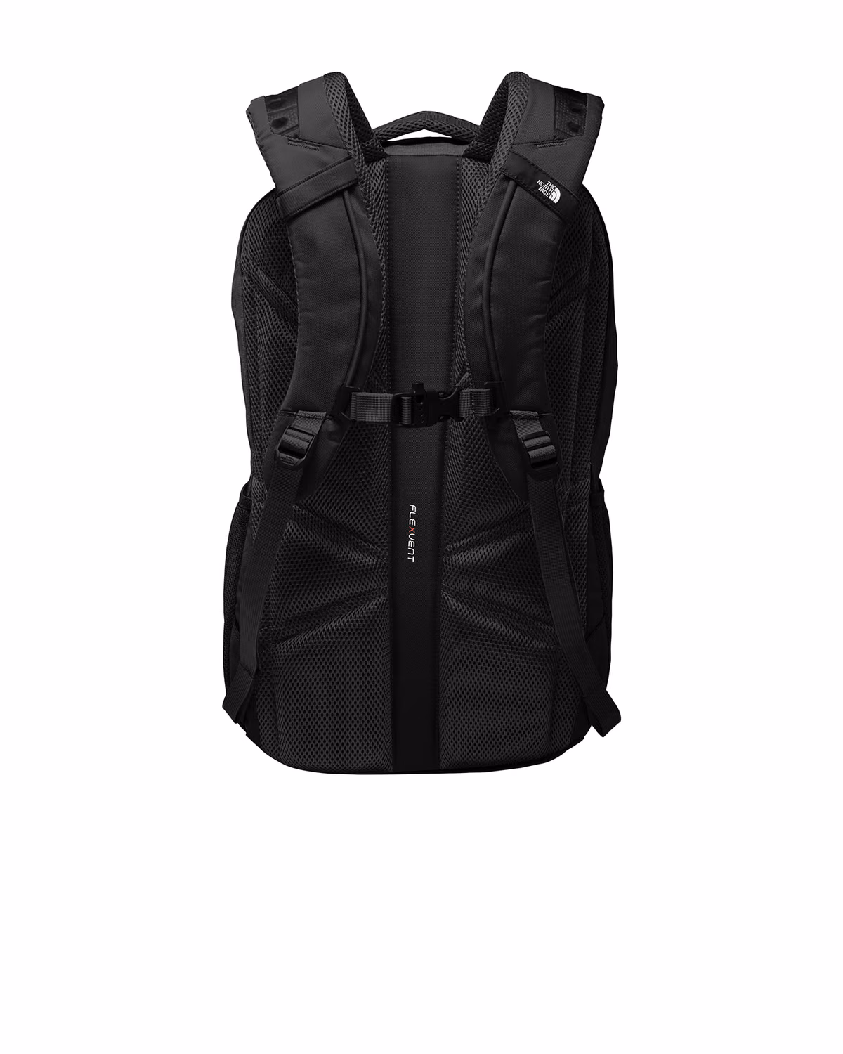 Custom The North Face Connector Backpack - TNF Black/ TNF White - flat back