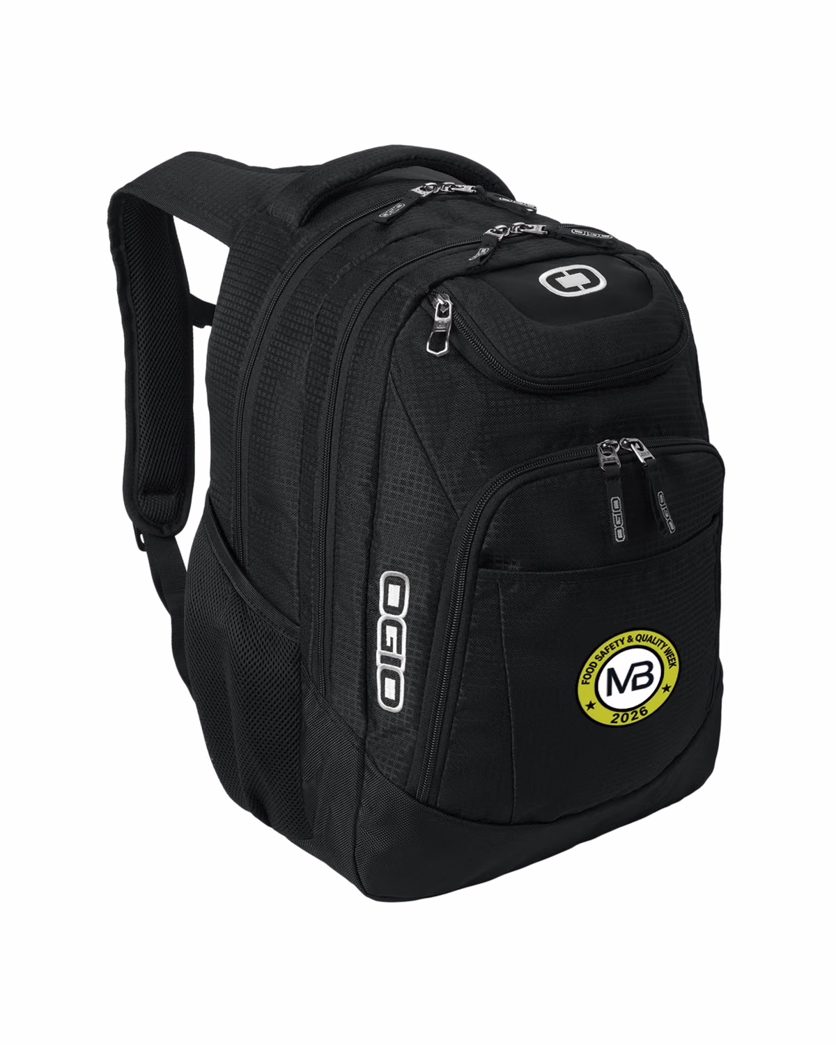Custom OGIO Excelsior Pack - Black/ Silver - side