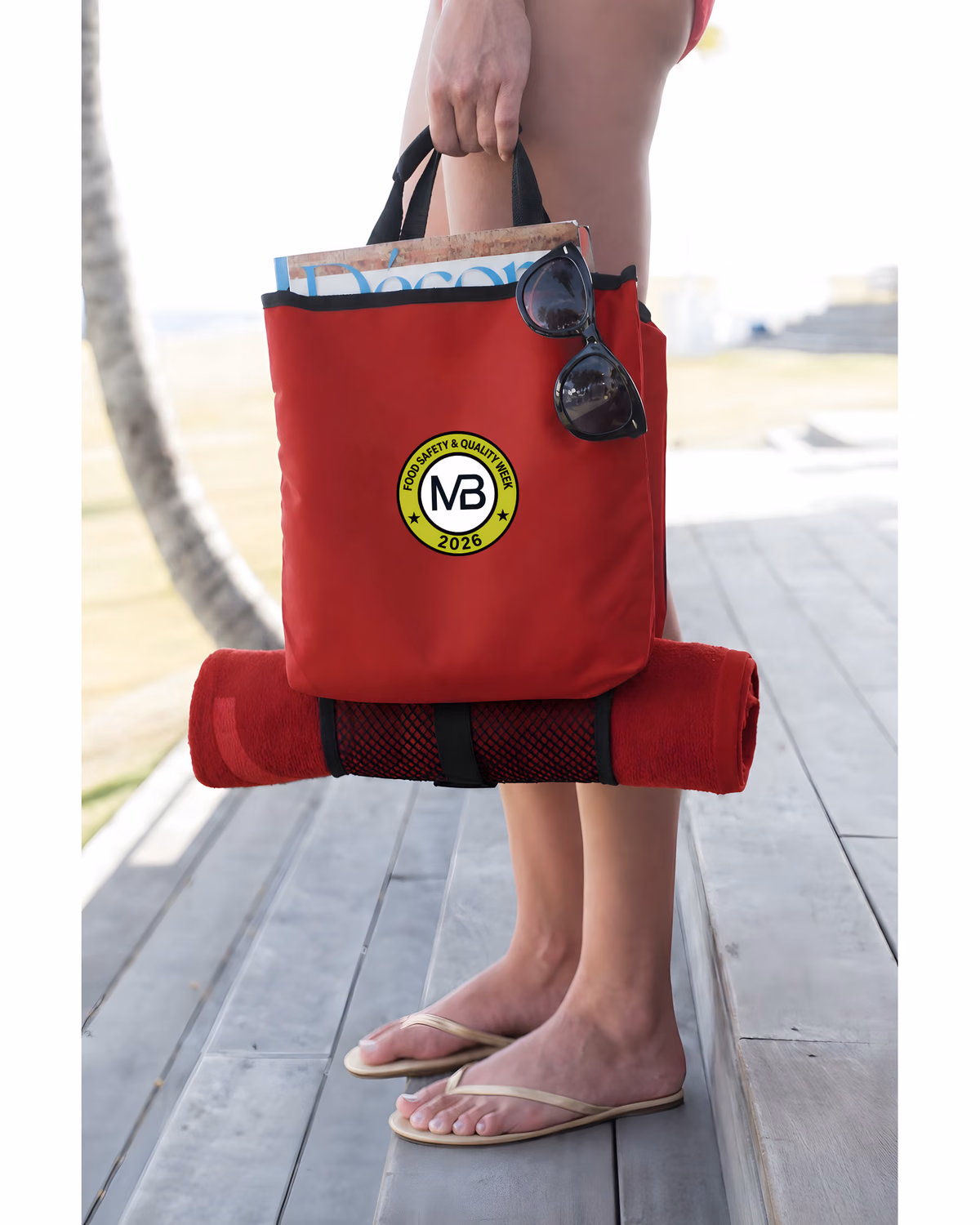Custom Saddle Bag Cooler And Tote — Red