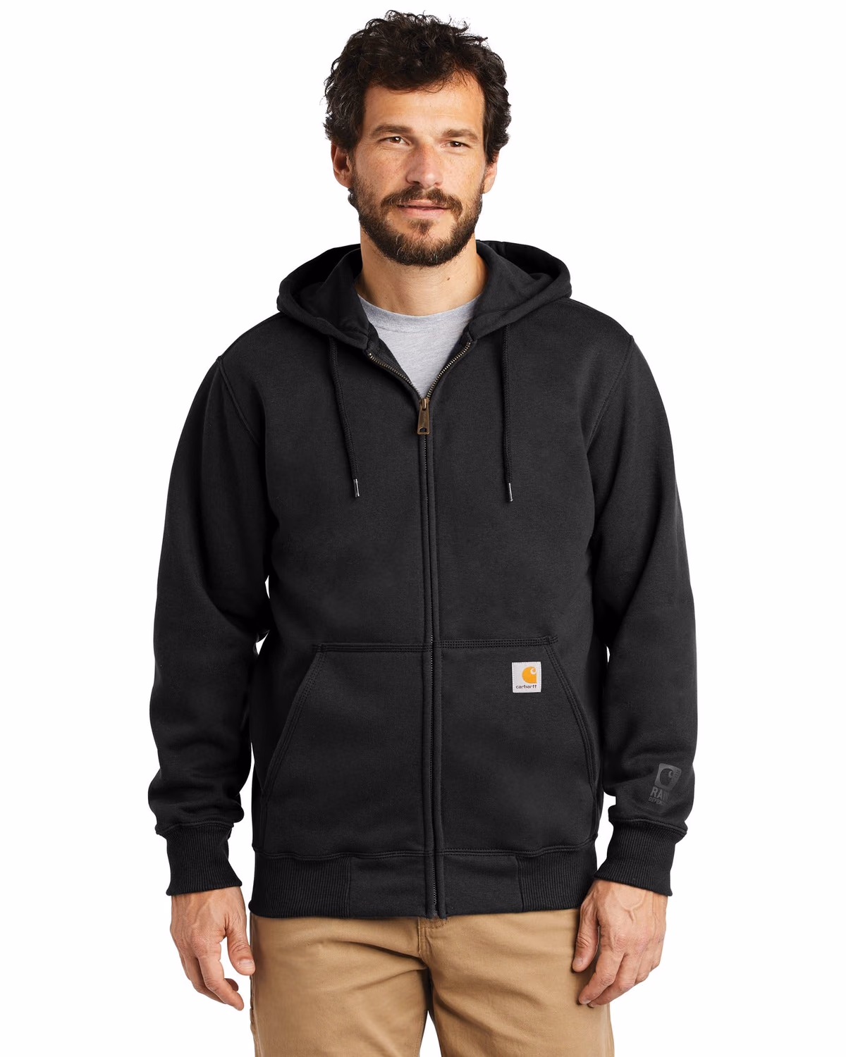 Custom Carhartt Rain Defender Paxton Hooded Zip-Front Sweatshirt