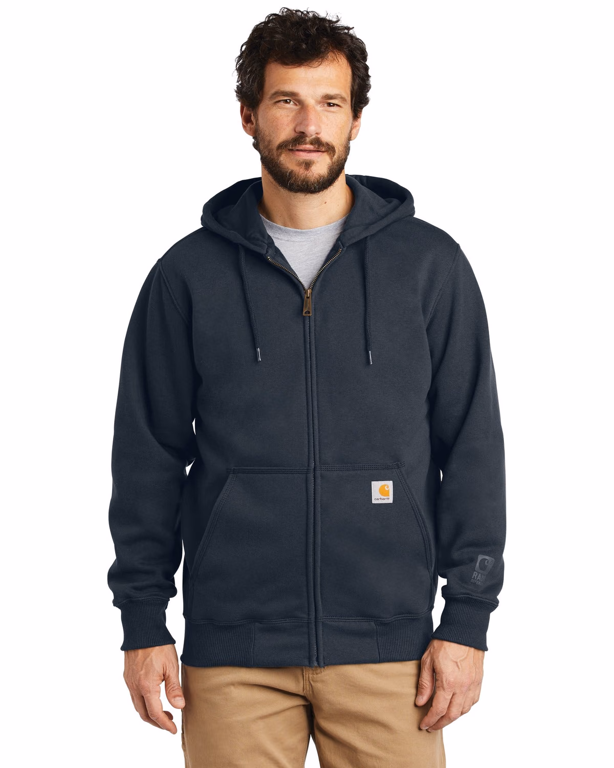 Custom Carhartt Rain Defender Paxton Hooded Zip-Front Sweatshirt