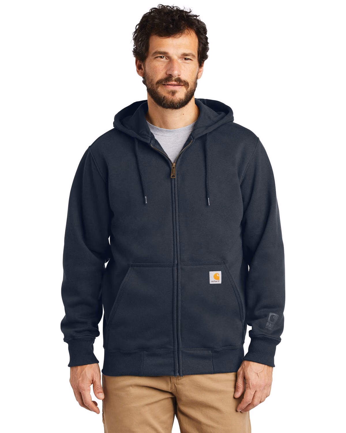 Custom Carhartt Rain Defender Paxton Hooded Zip-Front Sweatshirt