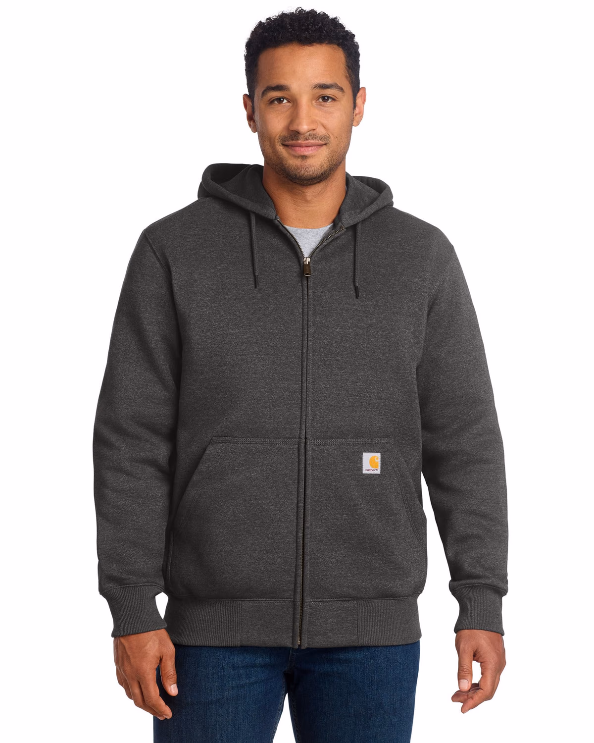 Custom Carhartt Rain Defender Paxton Hooded Zip-Front Sweatshirt