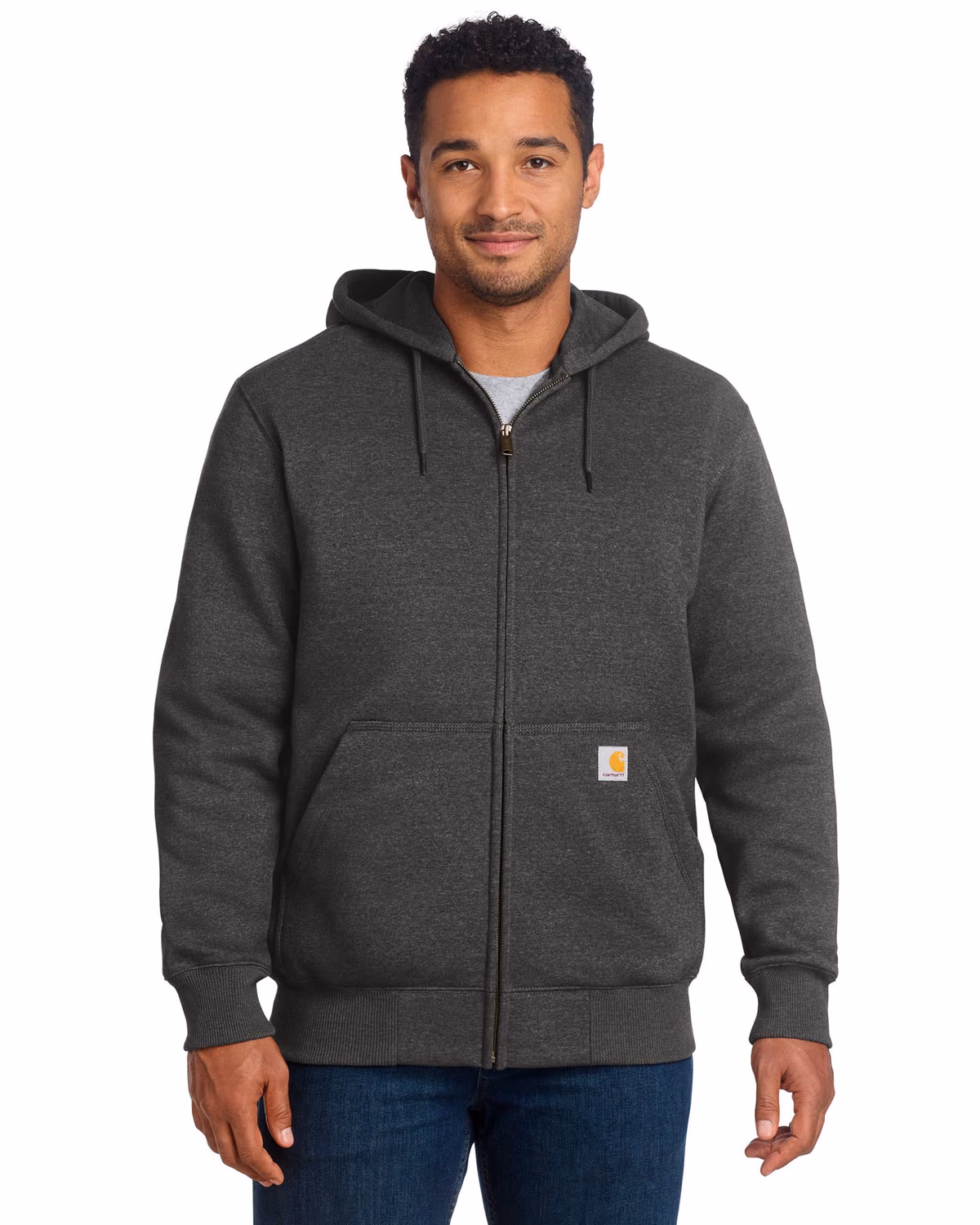 Custom Carhartt Rain Defender Paxton Hooded Zip-Front Sweatshirt