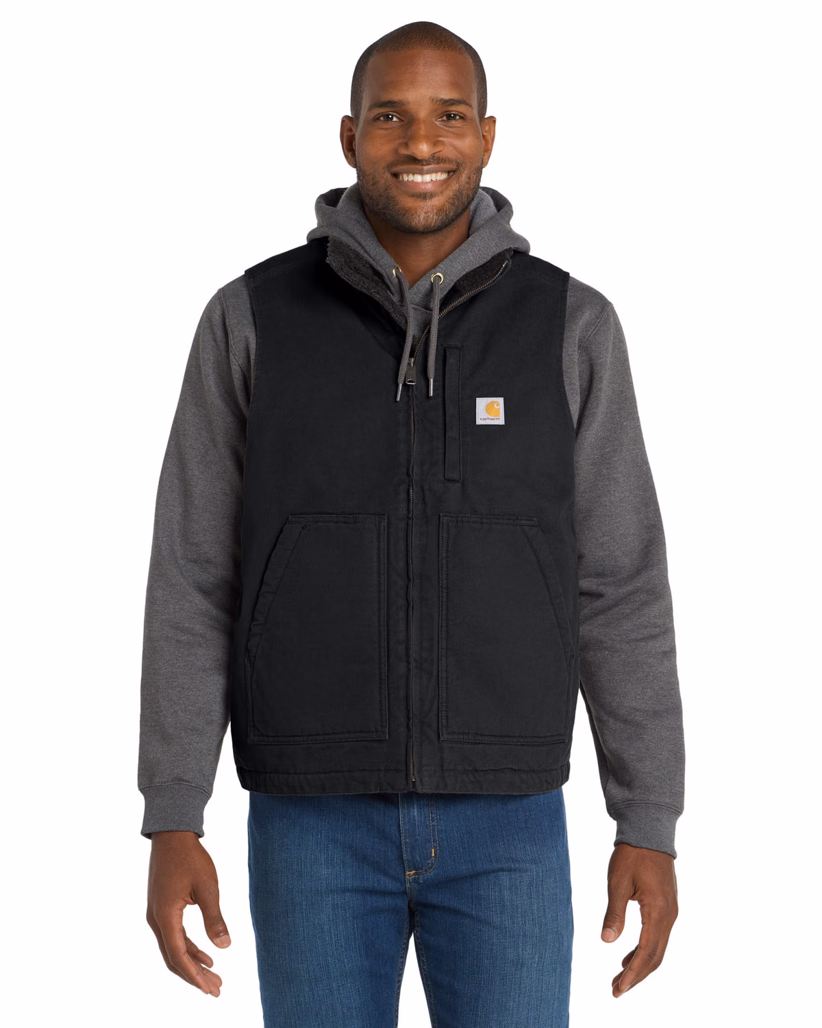 Custom Carhartt Sherpa-Lined Mock Neck Vest