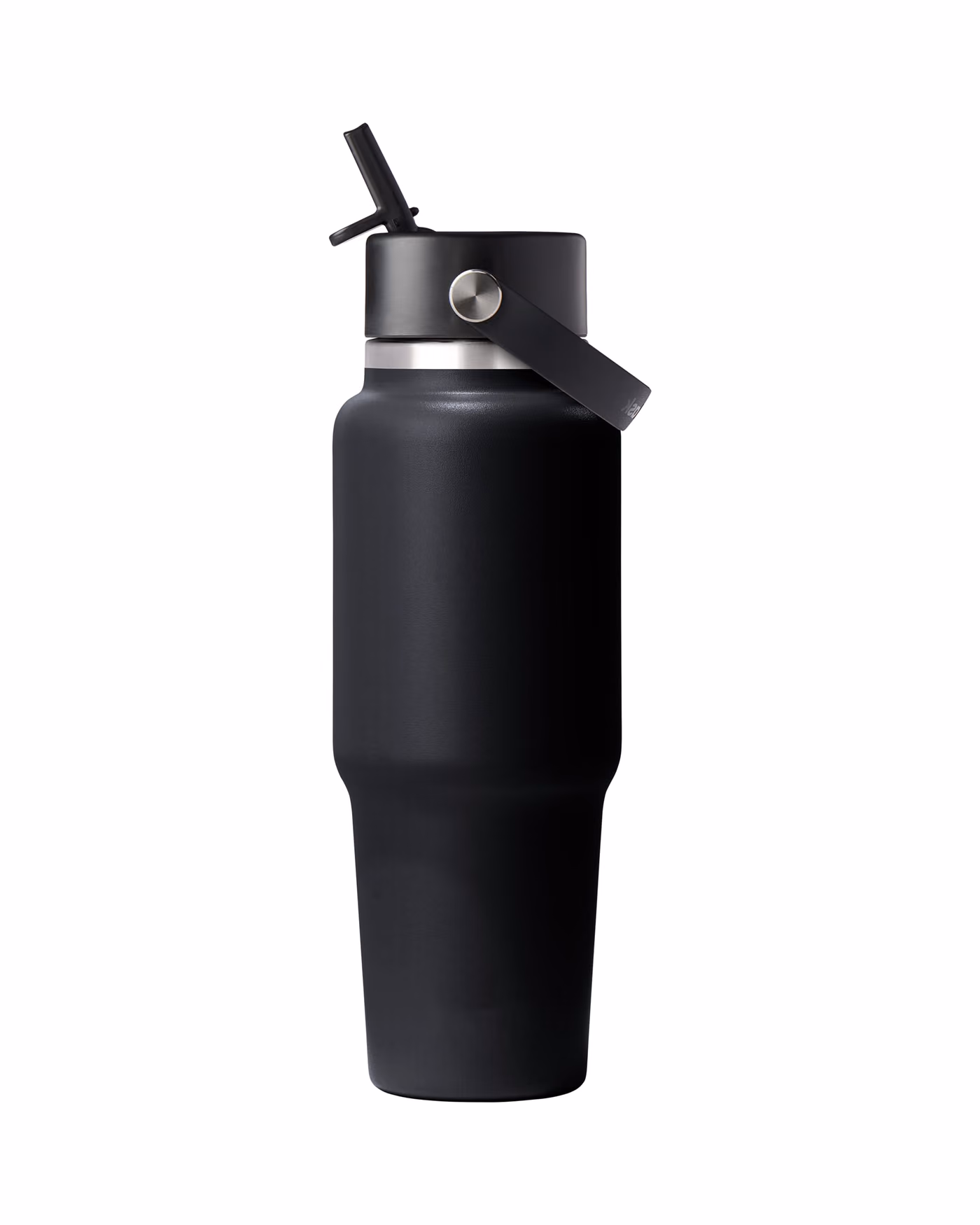 Custom Hydro Flask 40 oz. Wide Mouth Bottle w/Flex Straw Cap - Black