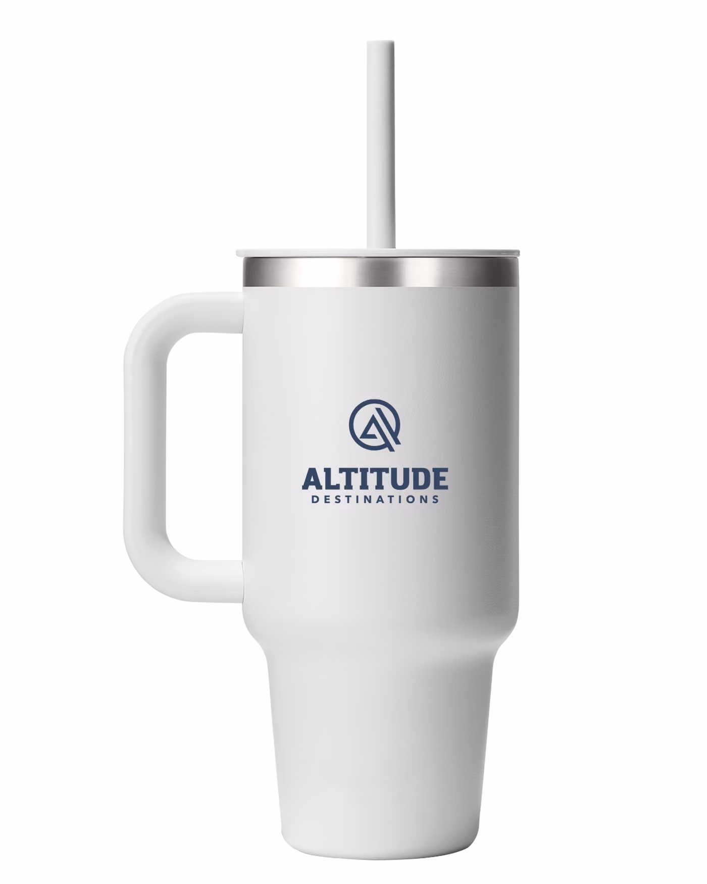 Custom Hydro Flask 32 oz. Travel Tumbler w/Clear Lid - White