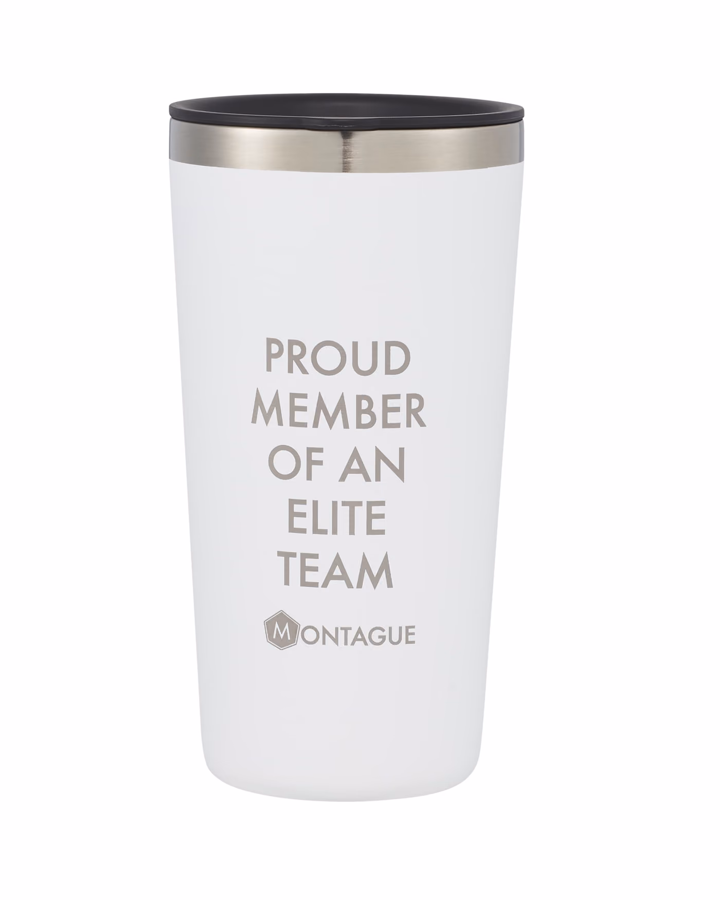 Custom Hydro Flask 16 oz. All Around Tumbler w/Press-In Lid - White