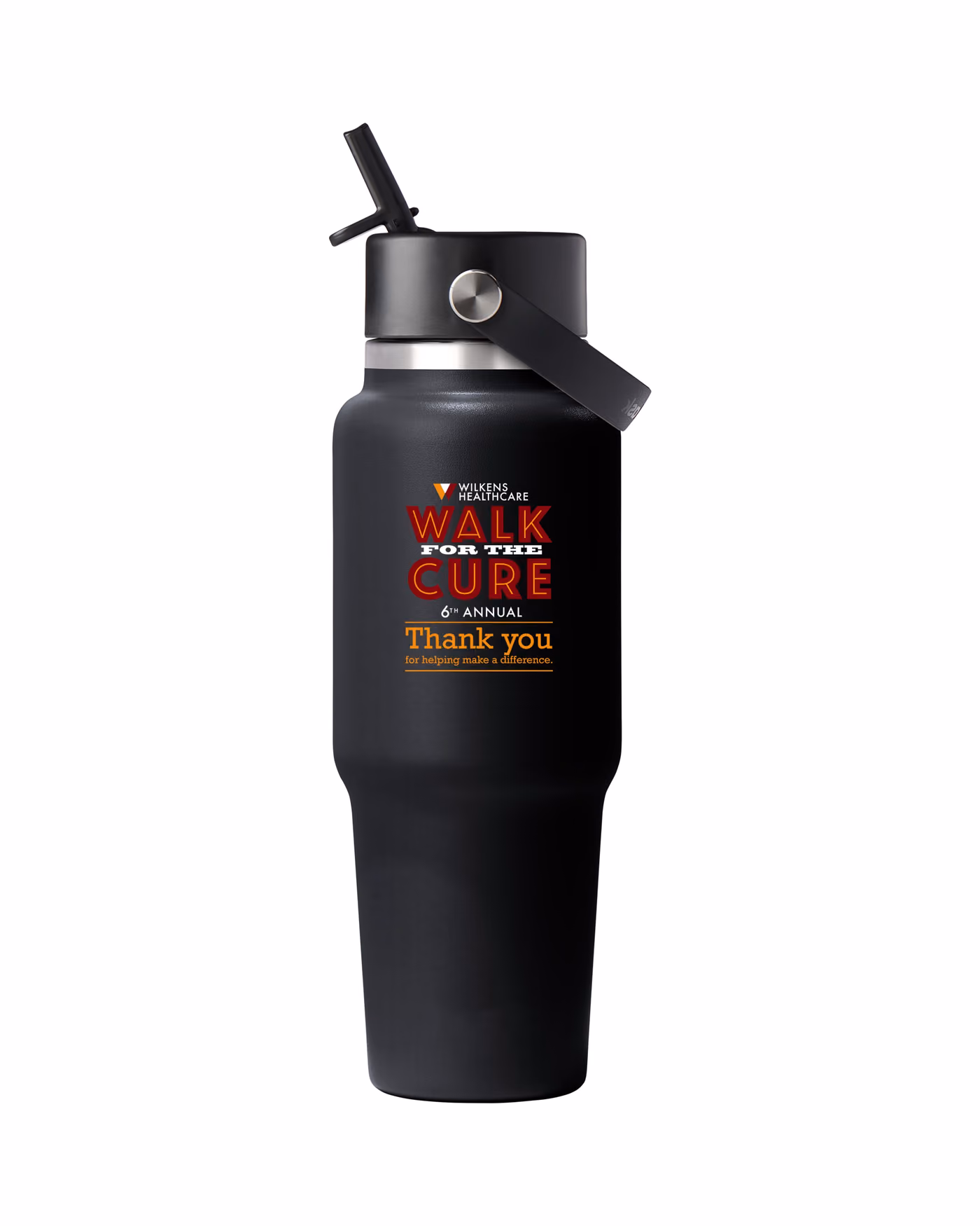 Custom Hydro Flask 40 oz. Wide Mouth Travel Bottle w/Flex Straw Cap