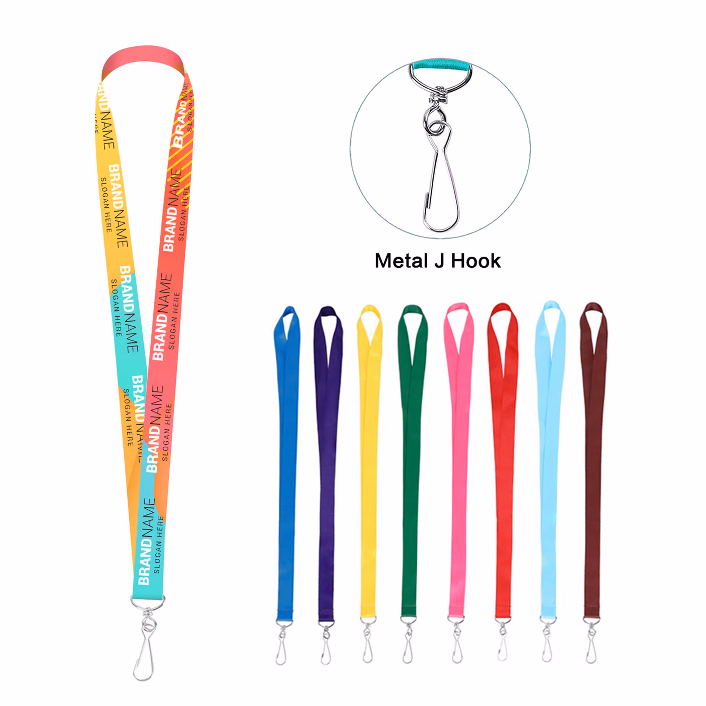 Custom 3/4" Full Color Dye Sublimated Lanyard