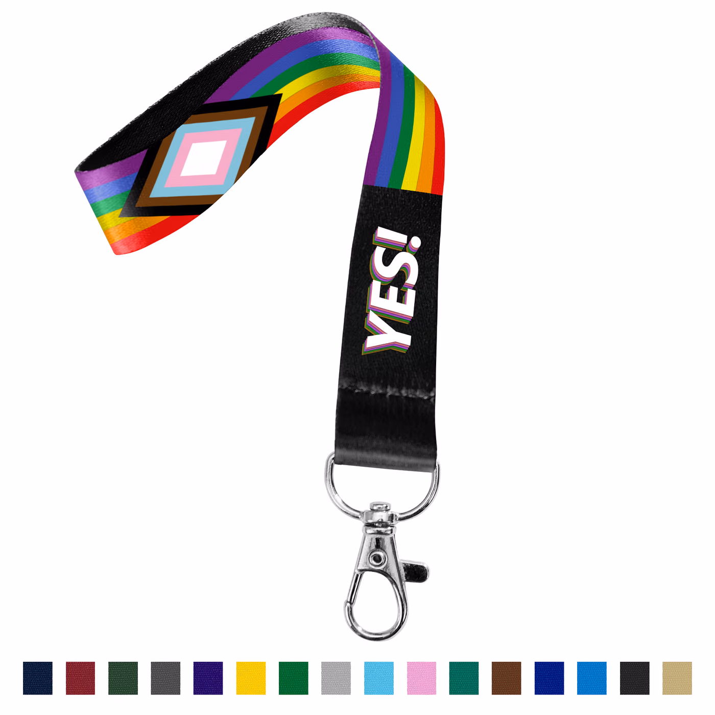 Custom 3/4" Full Color Sublimated Wrist Keychain Lanyard