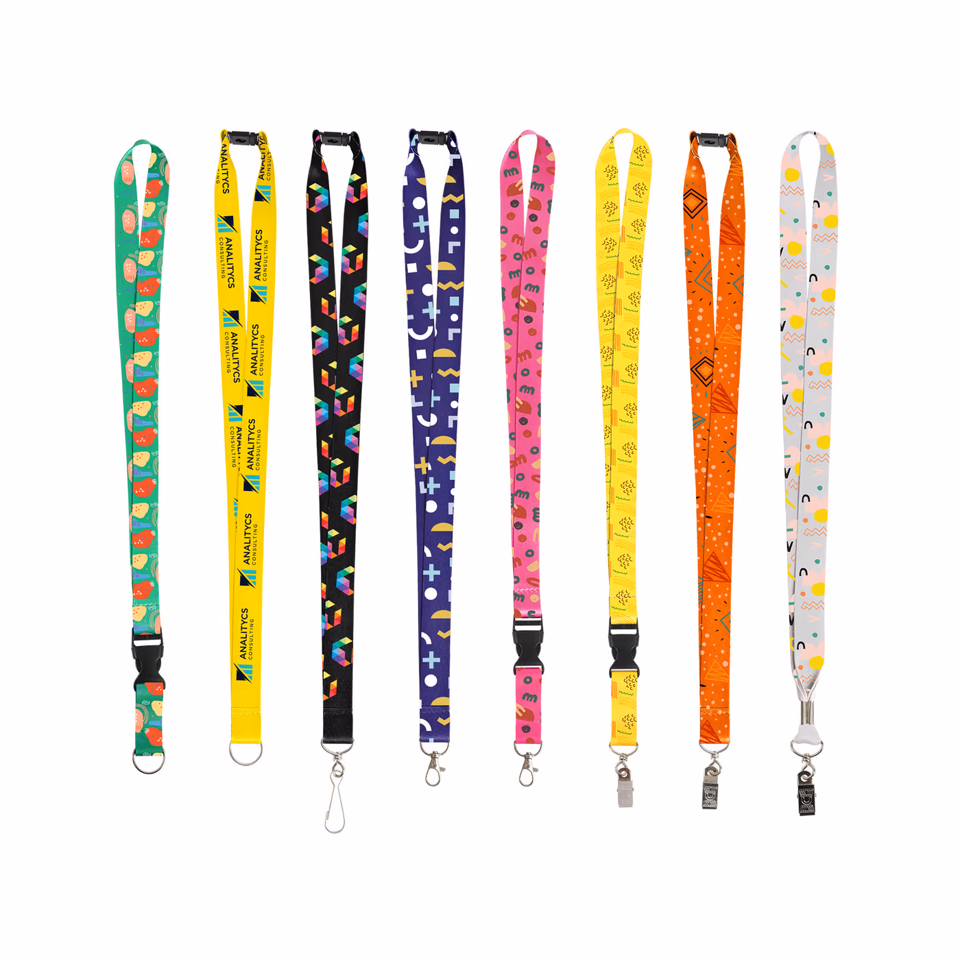 Custom 3/4" Full Color Dye-Sublimated Custom Polyester Lanyard