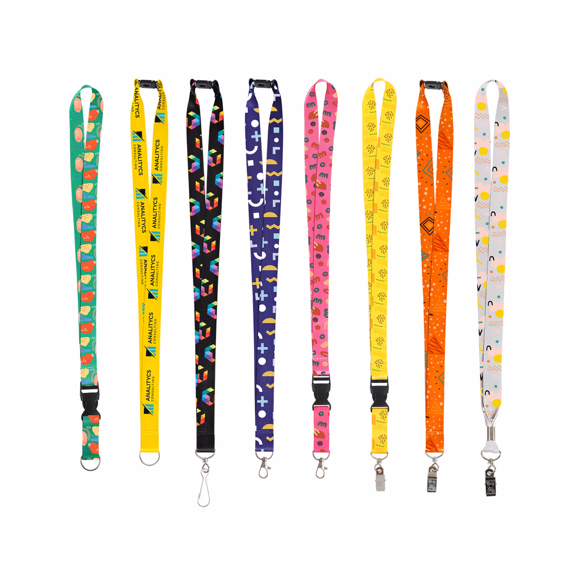 Custom 3/4" Full Color Dye-Sublimated Custom Polyester Lanyard