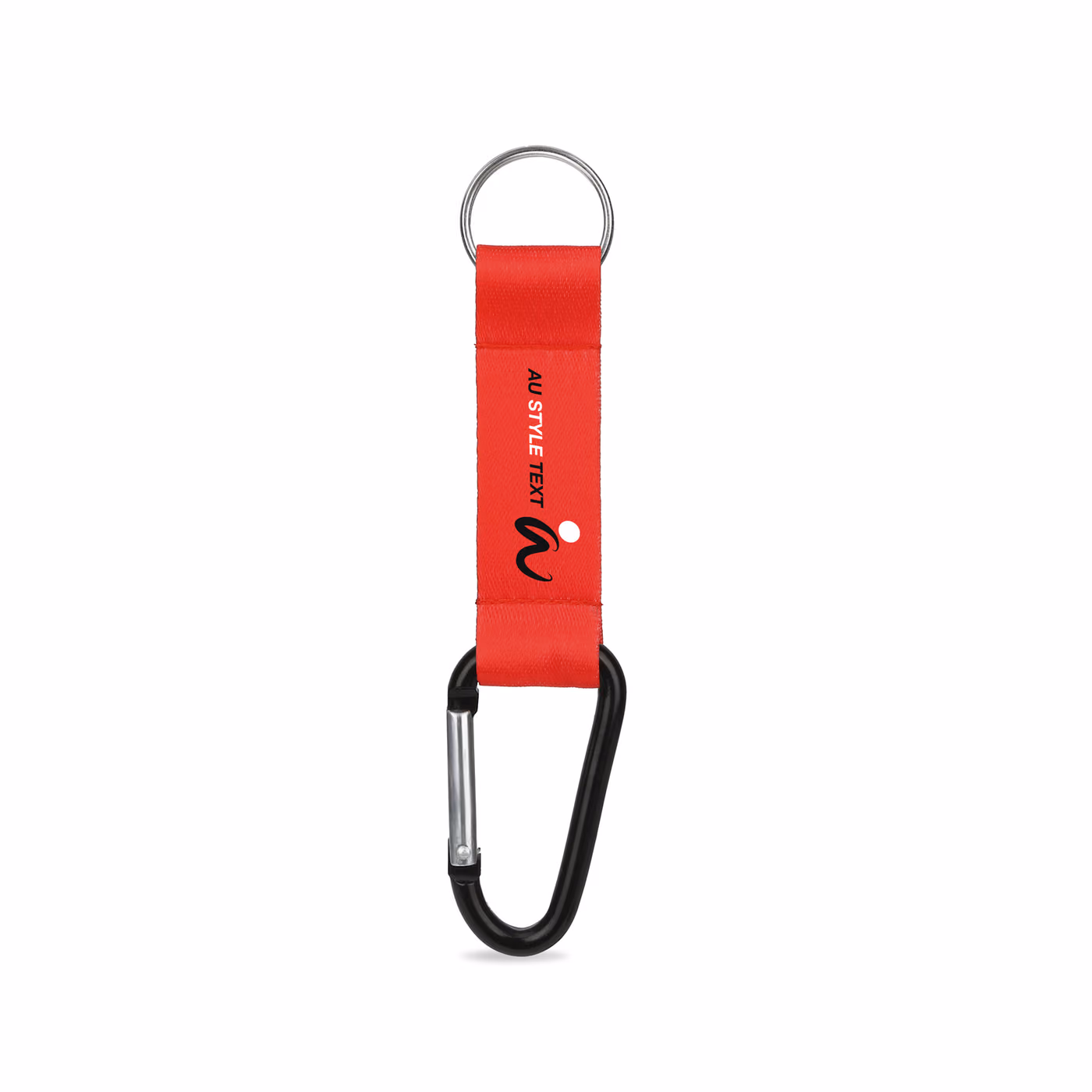 Custom 3/4" Dye Sublimation Pocket Lanyard W/Carabiner & Keyring
