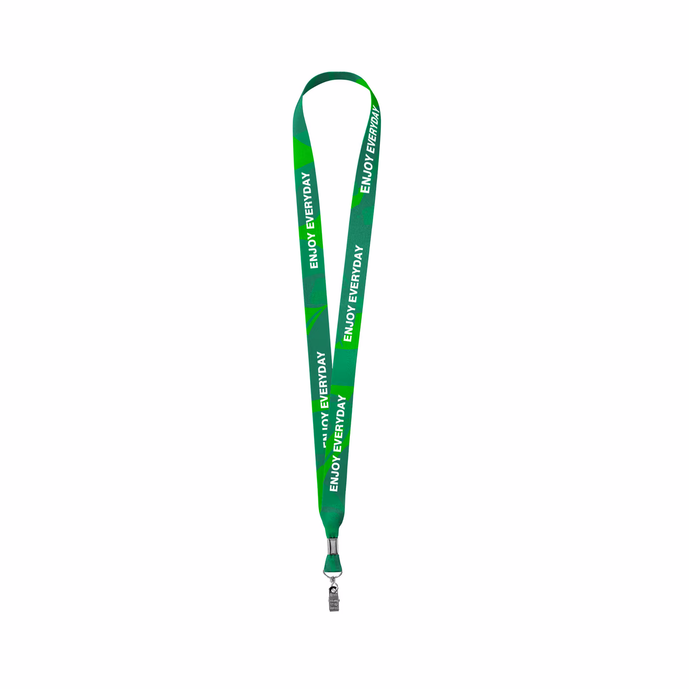Custom 3/4" Full Color Dye Sublimated Lanyard W/ Metal Crimp And Bulldog Clip