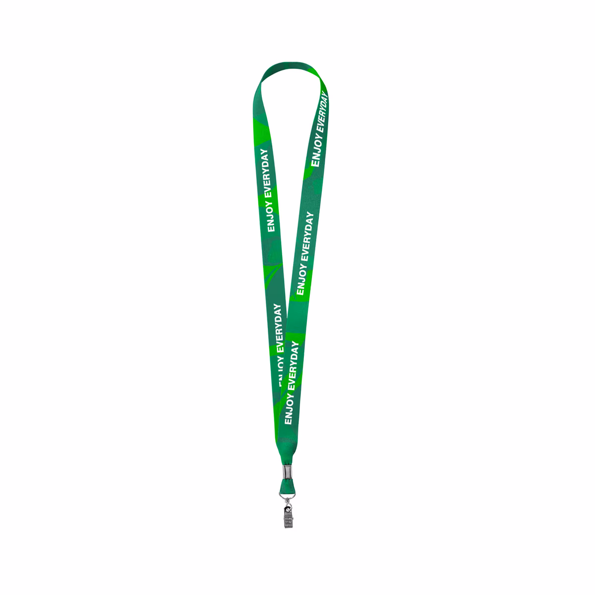 Custom 3/4" Full Color Dye Sublimated Lanyard W/ Metal Crimp And Bulldog Clip
