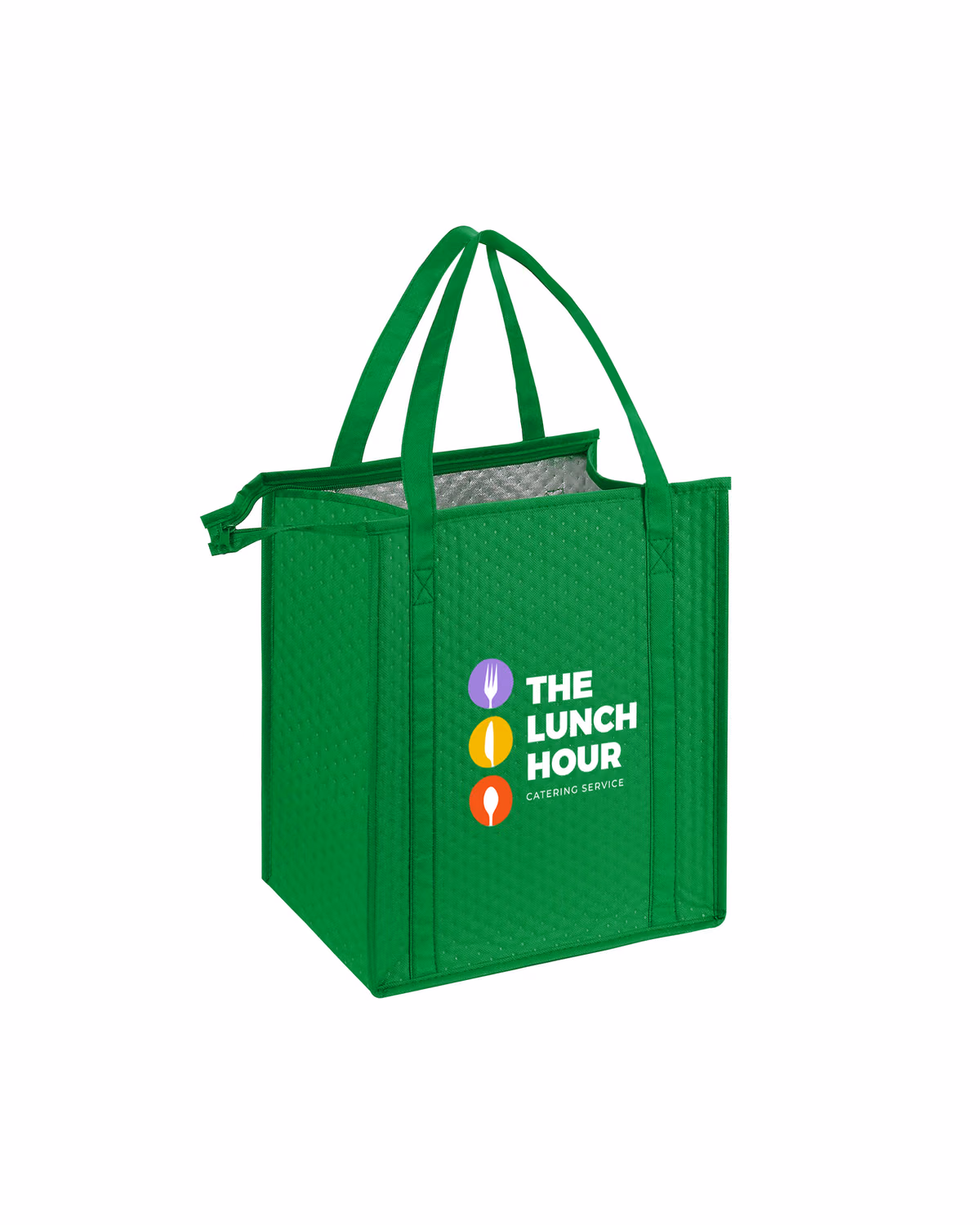 Custom Thermal Non-Woven Insulated Cooler Tote Bag-13"X15"X10"(Ocean)