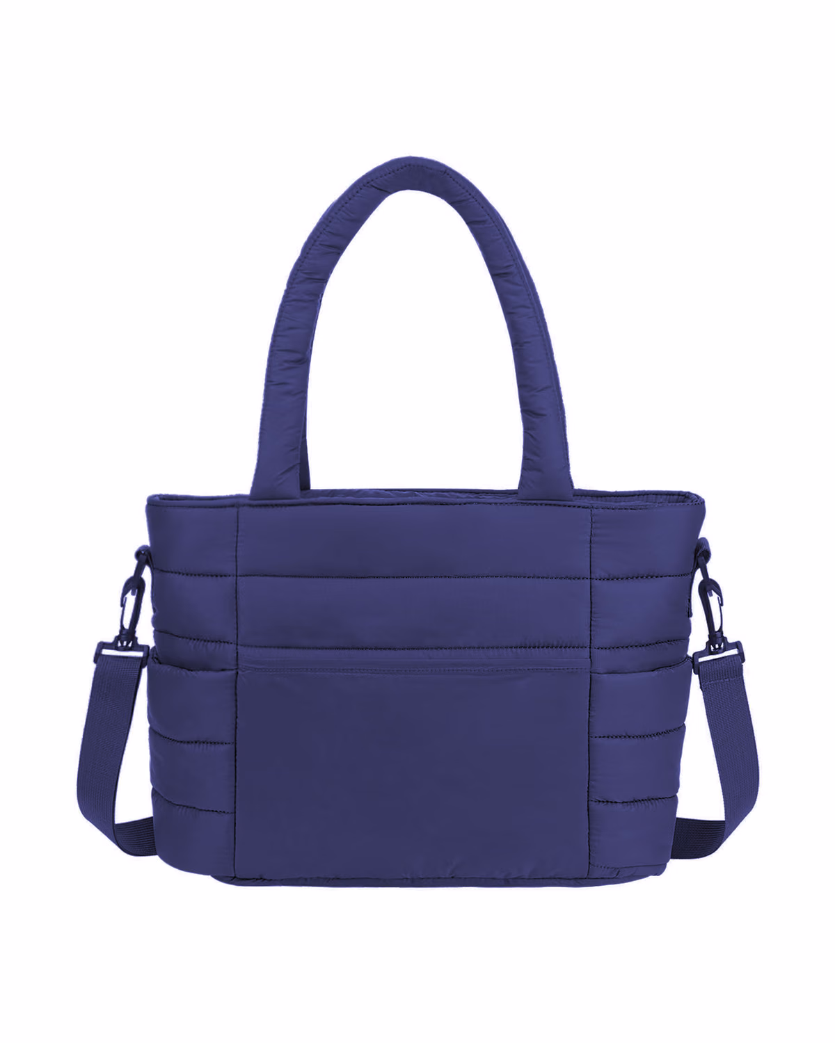 Custom Modern Quilted Puffer Insulated Cooler Tote - Blue