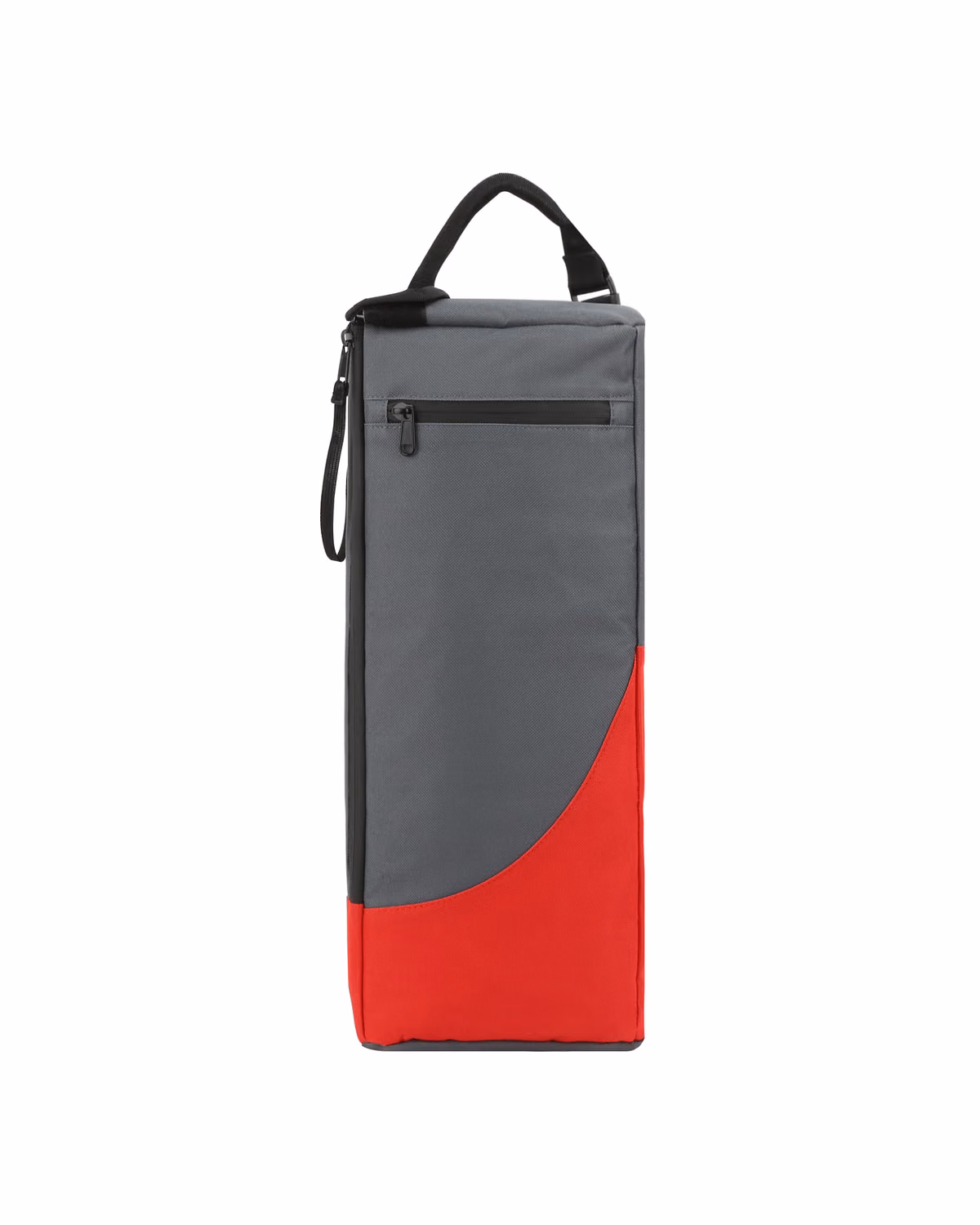 Custom Insulated 6 Can Golf Cooler Bag With Shoulder Strap - Red Grey