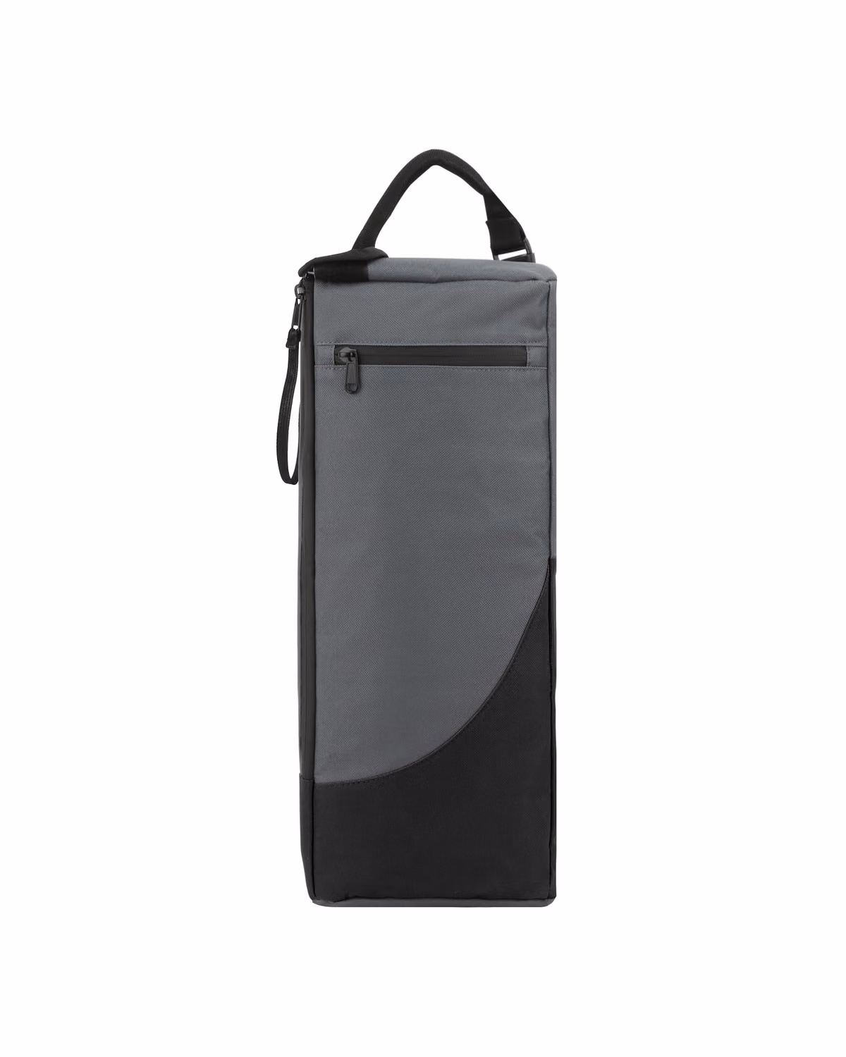 Custom Insulated 6 Can Golf Cooler Bag With Shoulder Strap - Black Grey