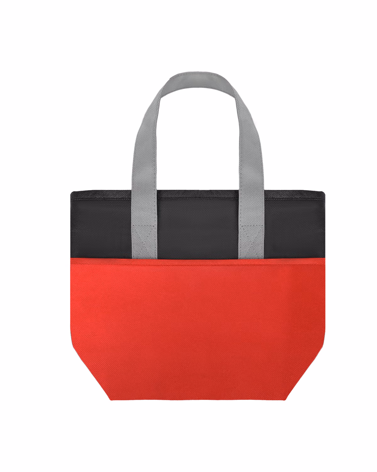 Custom Two-Tone Non-Woven Insulated Lunch Cooler Tote - Red