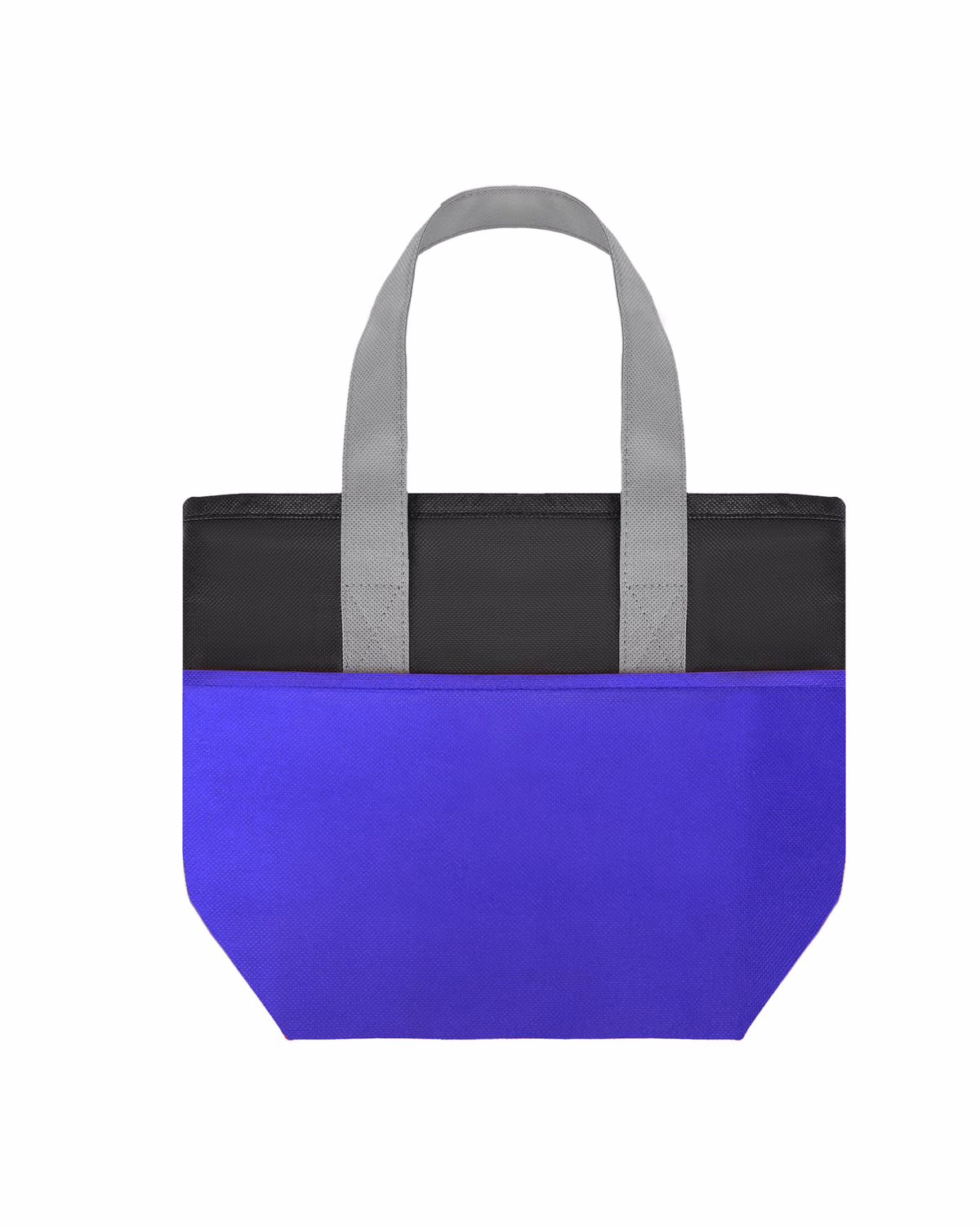 Custom Two-Tone Non-Woven Insulated Lunch Cooler Tote - Royal Blue