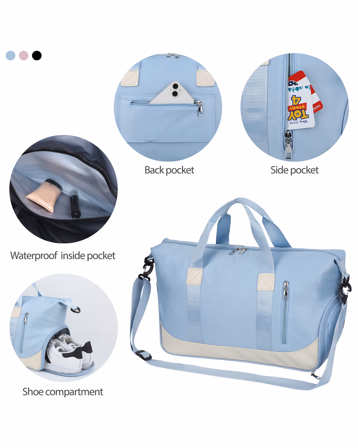 Custom Gym Dry Wet Separated Duffel Bag