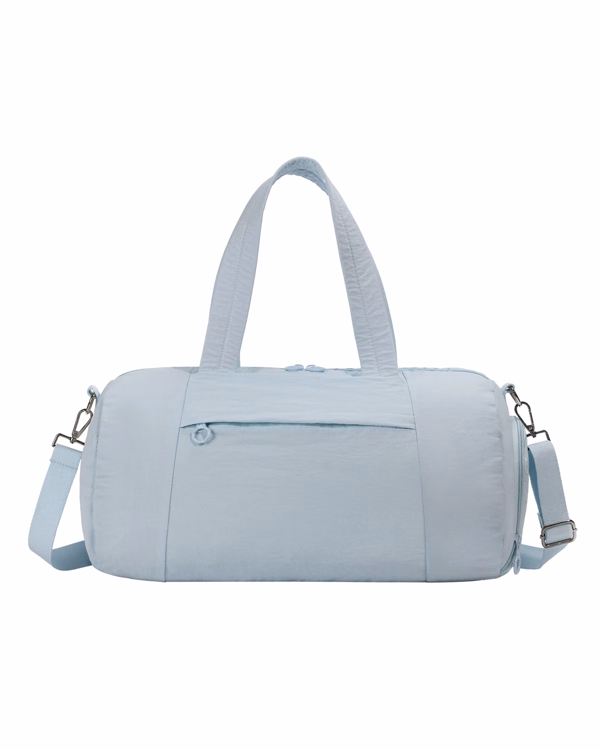 Custom Weekend Duffel Bag With Shoe Compartment - Light Blue