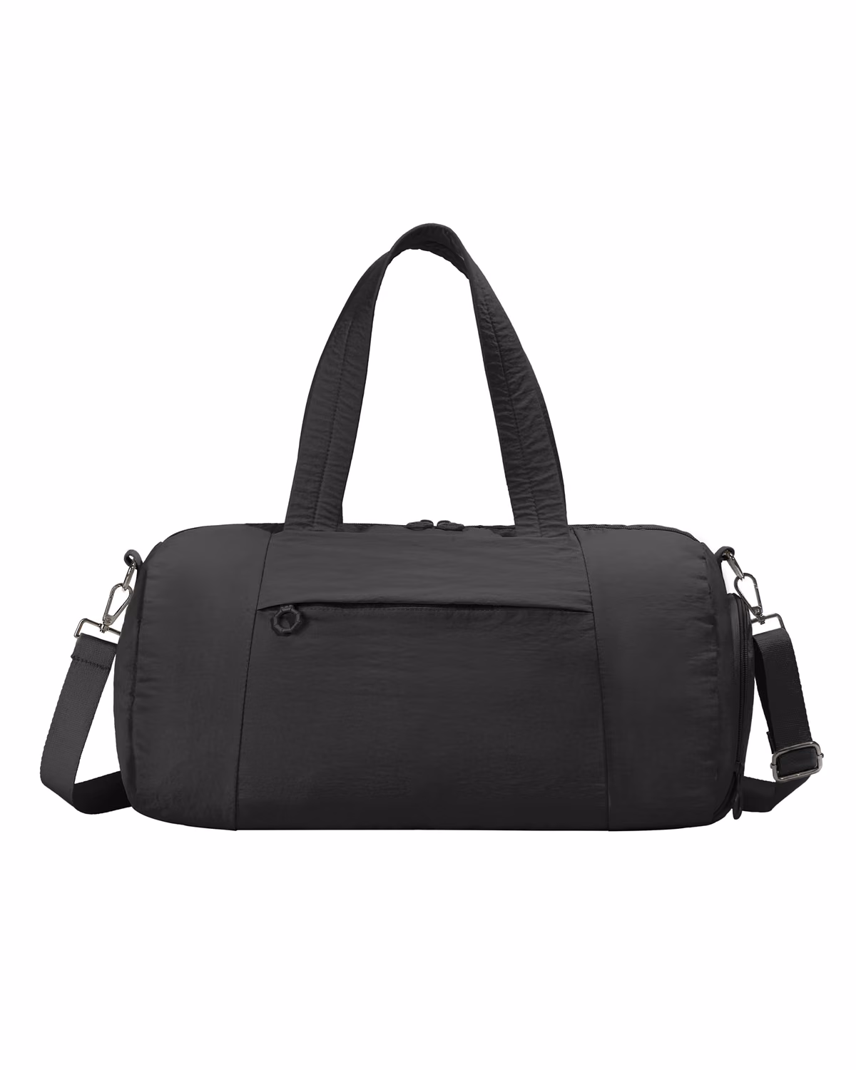 Custom Weekend Duffel Bag With Shoe Compartment - Black