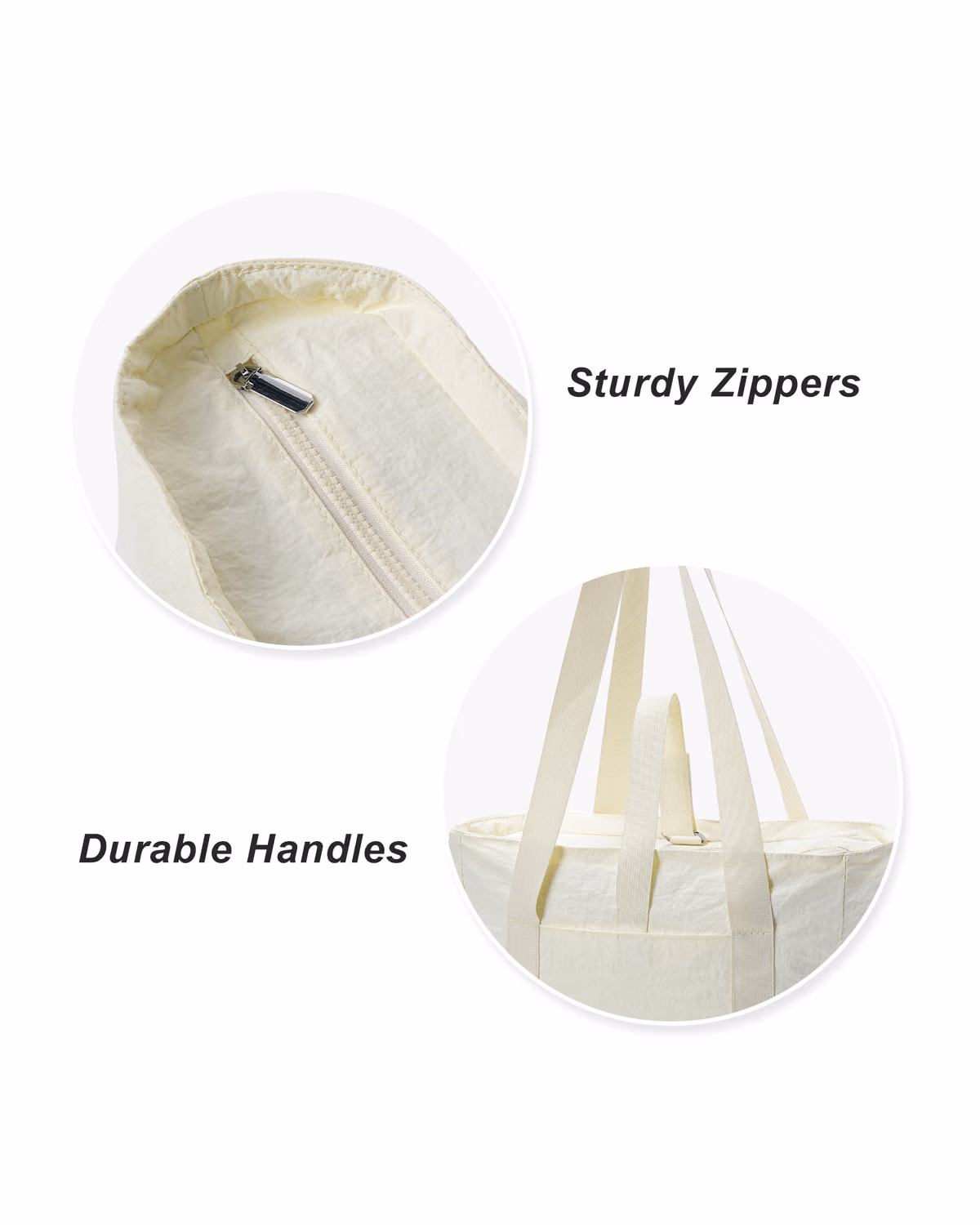 Custom Travel Gym Shoulder Tote Bag With Zipper