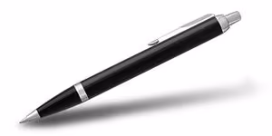 Custom Parker IM Retractable Ballpoint Pen (Black Lacquer CT)