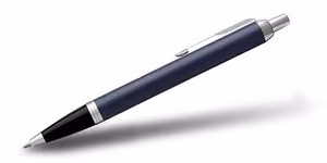 Custom Parker IM Retractable Ballpoint Pen (Matte Blue CT)