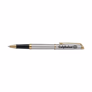 Custom Waterman Hemisphere Rollerball - Stainless Steel - Gold Trim