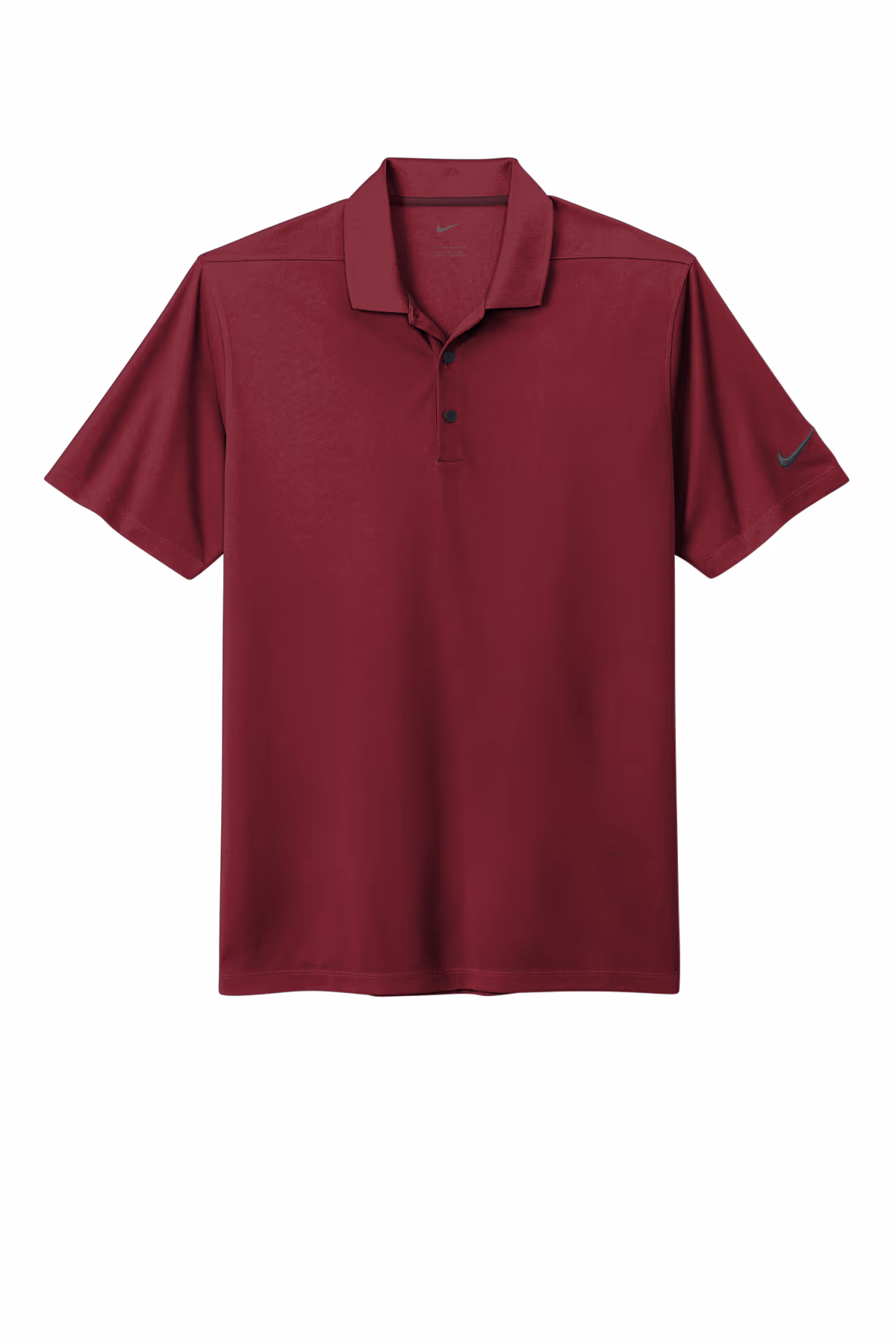 Custom Nike Dri-FIT Micro Pique 2.0 Polo, Team Red, front-flat