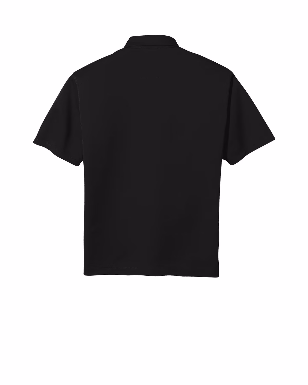 Custom Nike Tech Basic Dri-FIT Polo - Black flat back
