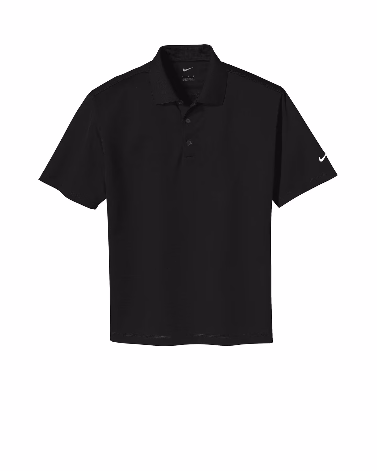 Custom Nike Tech Basic Dri-FIT Polo - Black flat front