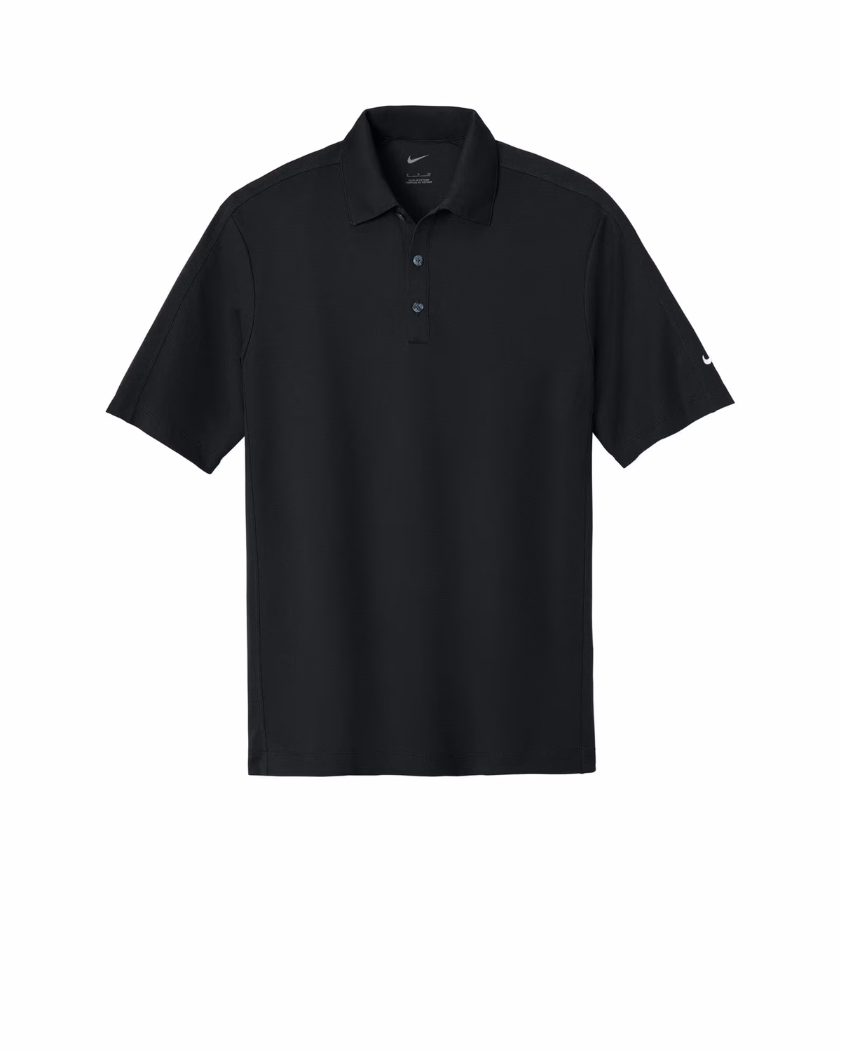 Custom Nike Tech Sport Dri-FIT Polo - Black flat front