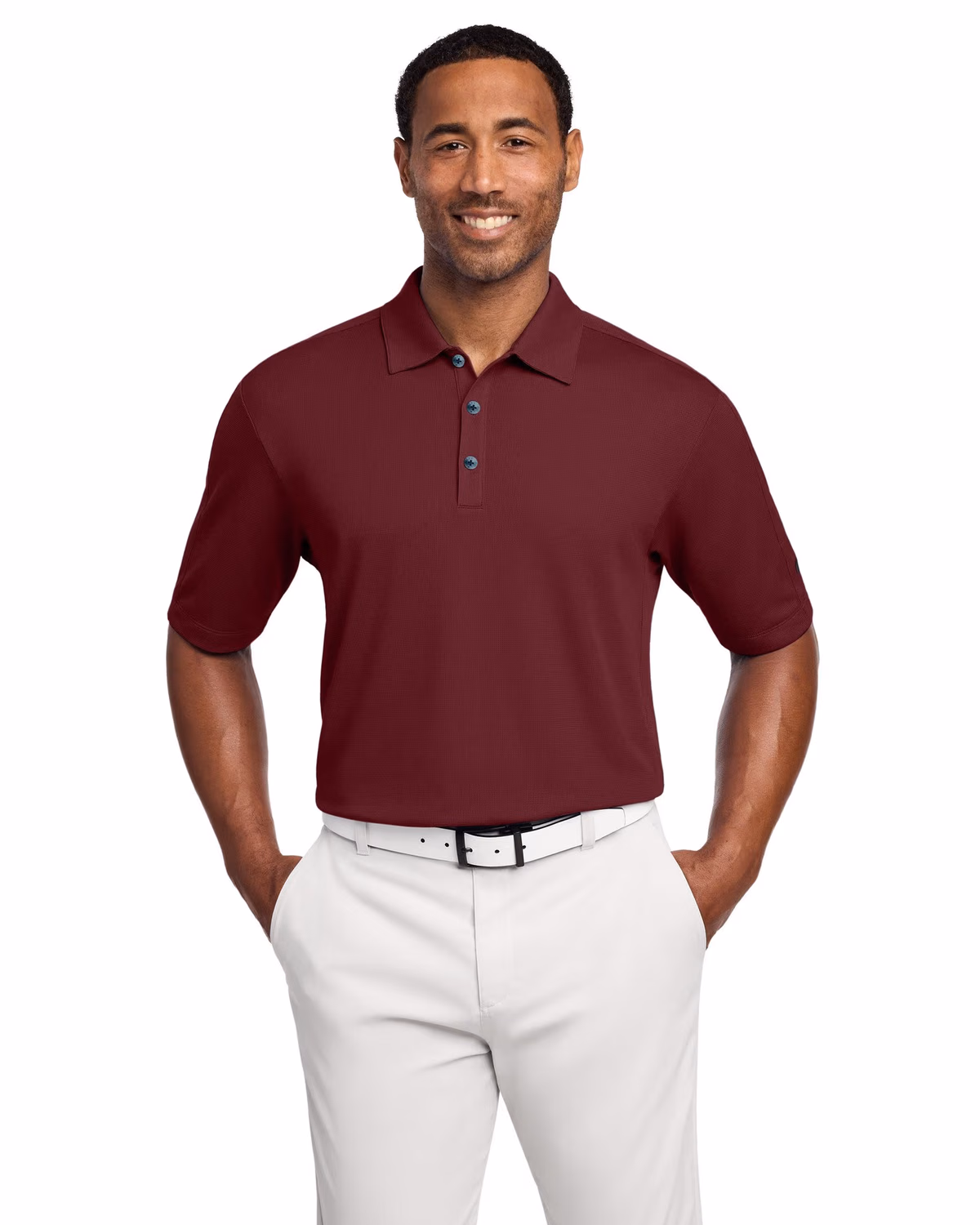 Custom Nike Tech Sport Dri-FIT Polo - Team Red front