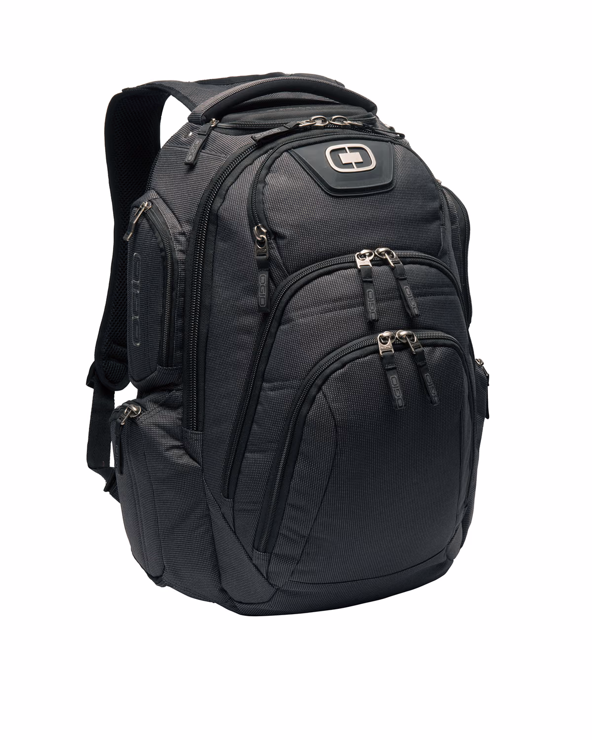 Custom OGIO Surge RSS Pack - Black Pindot - flat front