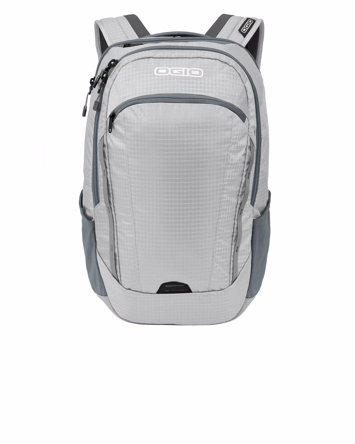 Custom OGIO Shuttle Pack - Harbor Grey/ Silver front 2