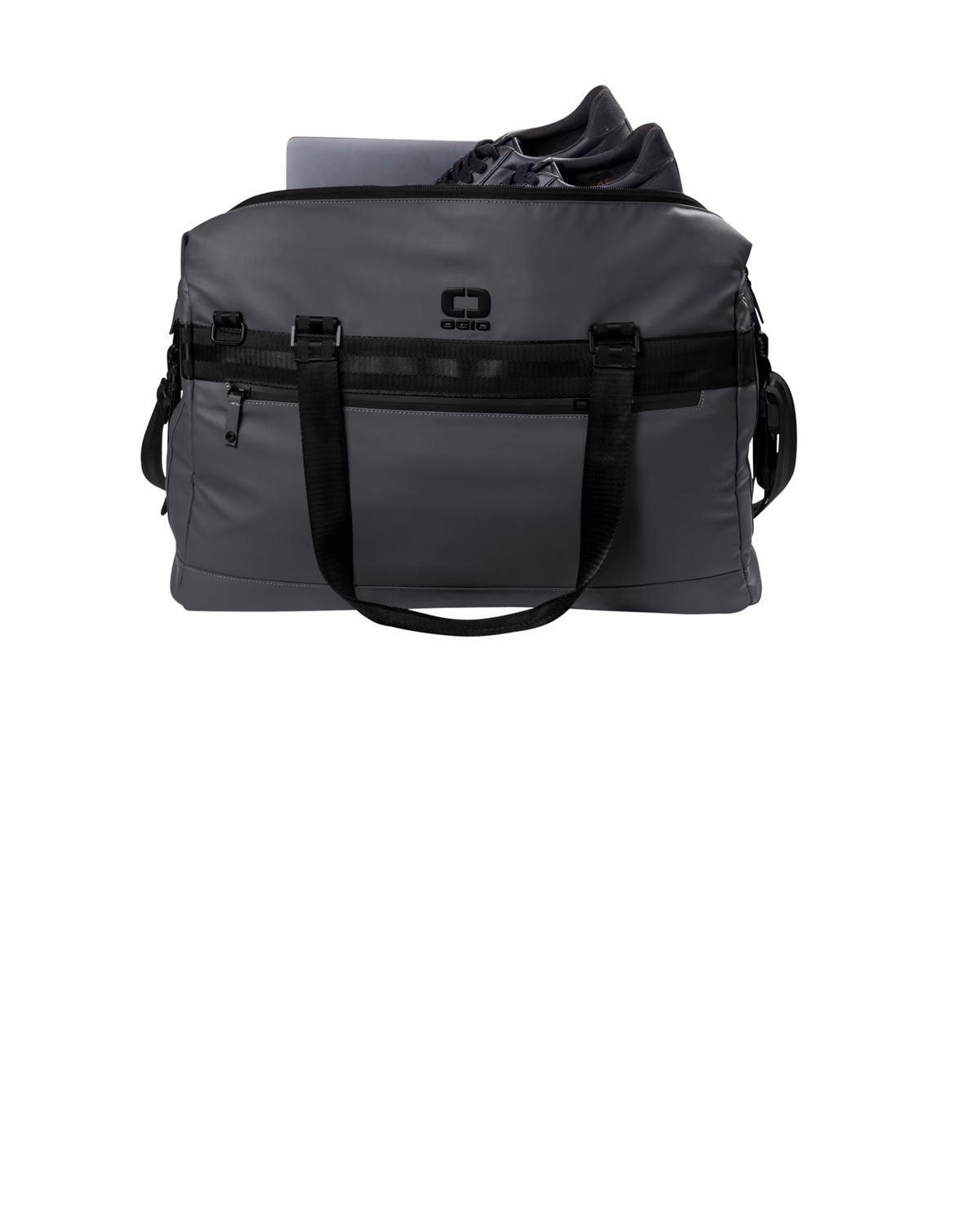 Custom OGIO Commuter Duffel - Tarmac Grey - flat front