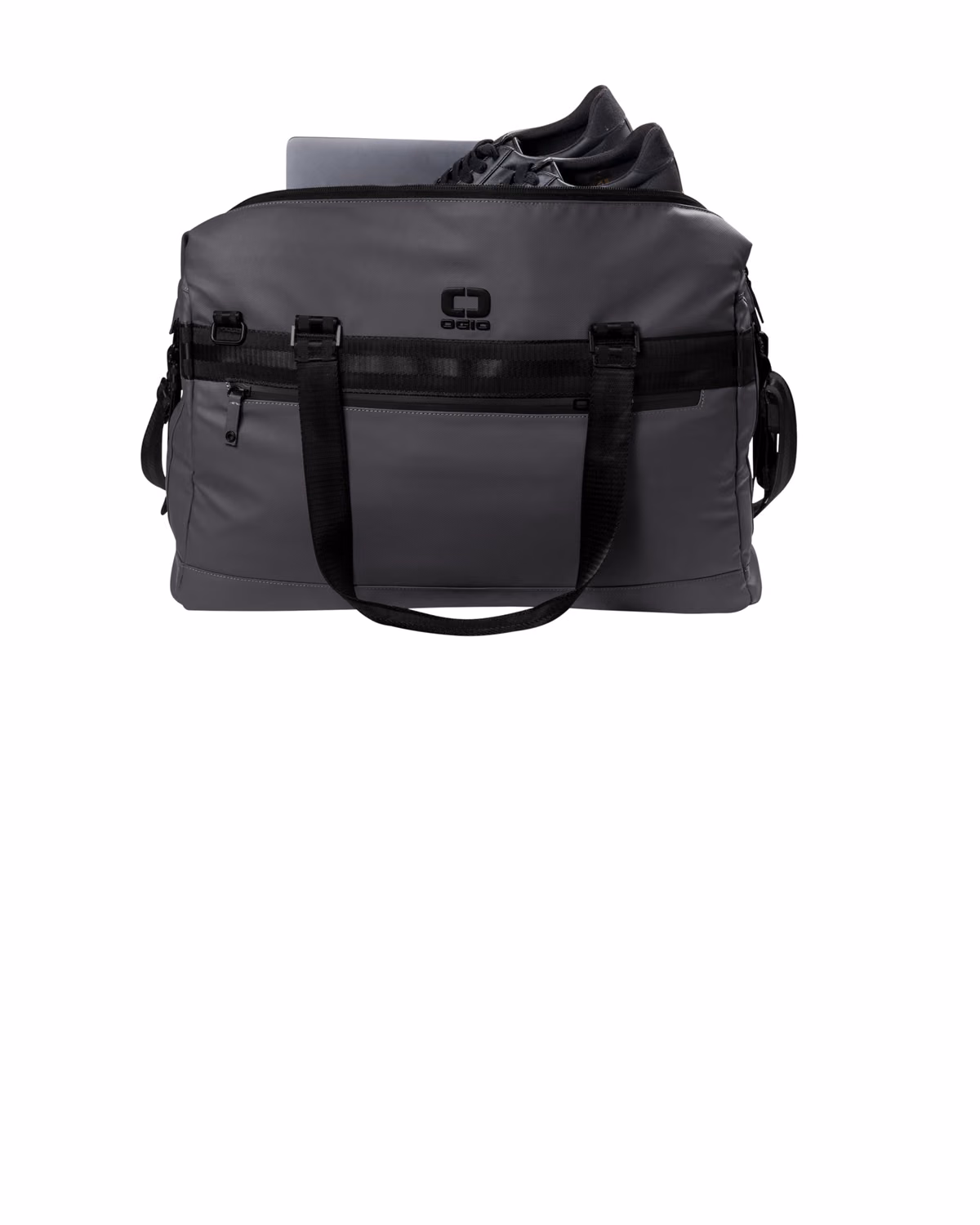 Custom OGIO Commuter Duffel - Tarmac Grey - flat front