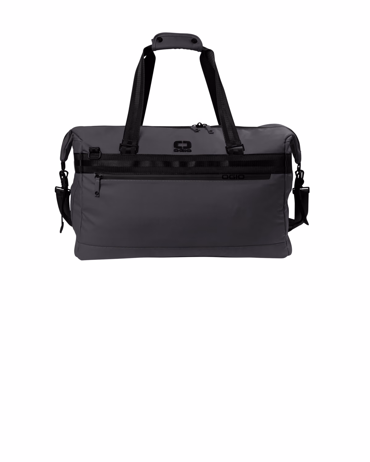 Custom OGIO Commuter Duffel - Tarmac Grey - flat front